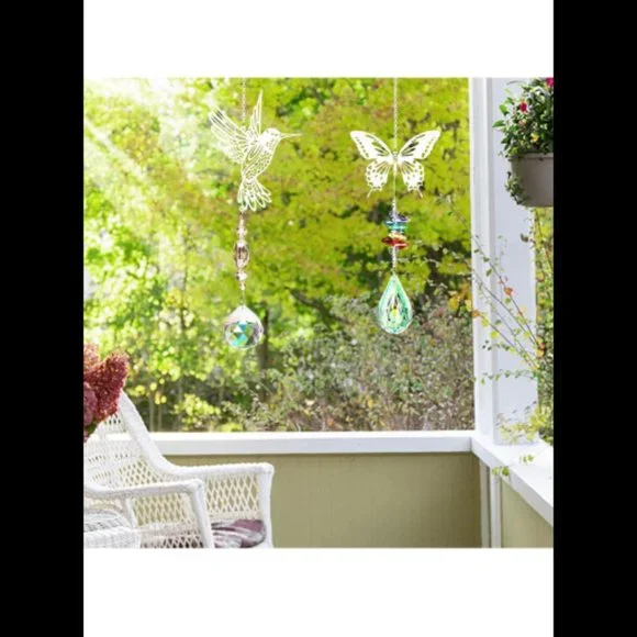 Metal Chakra Crystal Suncatcher - Picture 3 of 3